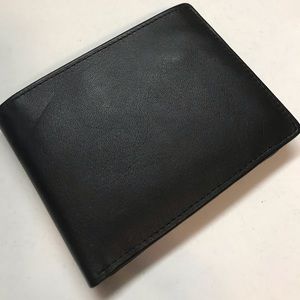 New genuine leather men’s wallet with ID holder